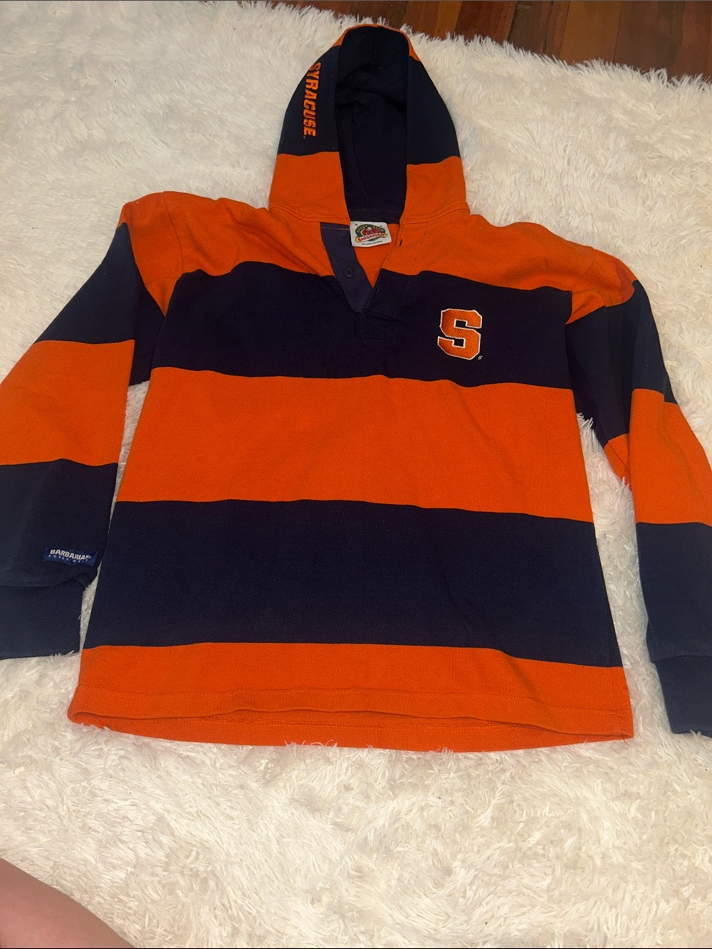 Syracuse Rugby Shirt - Orange & Navy